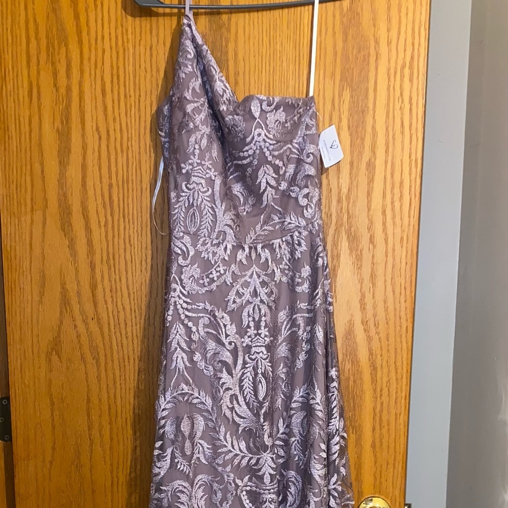 Size 7 Windsor One shoulder lavender ball gown